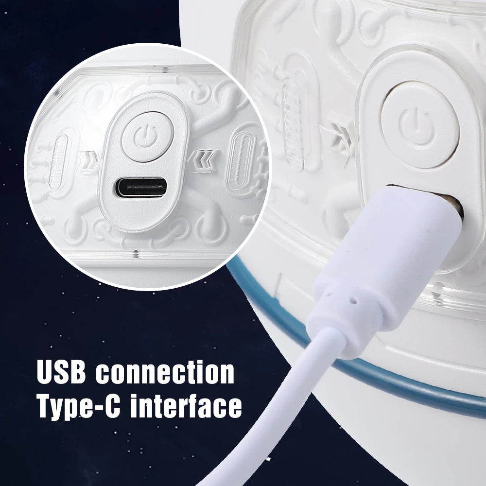 Nachtlicht & Luftbefeuchter Astronaut – USB, LED, 220ml