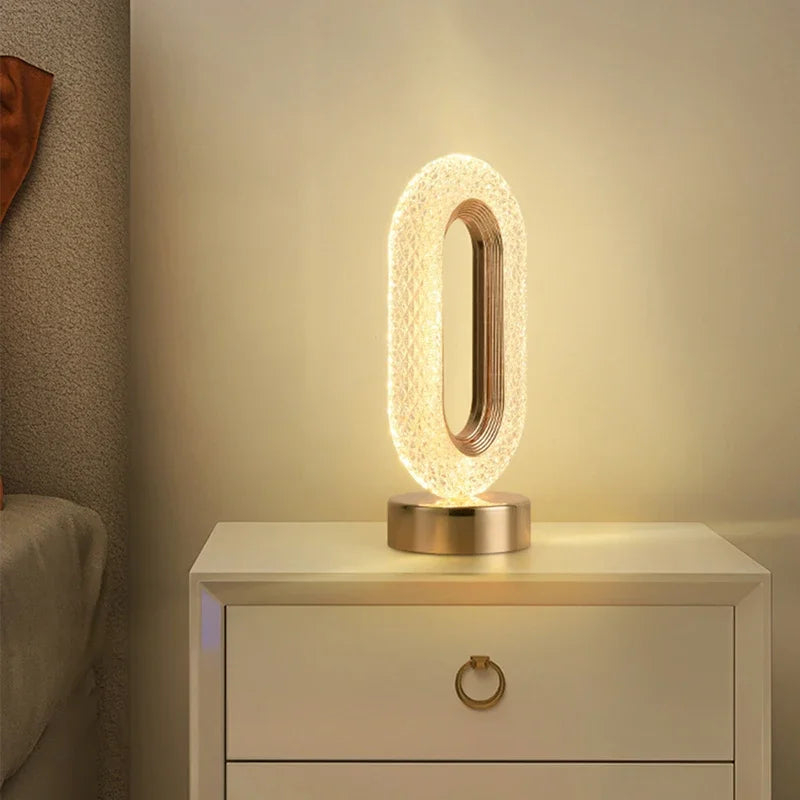 Nachtlicht Erwachsene Kristall-Stil – Touch, dimmbar, USB