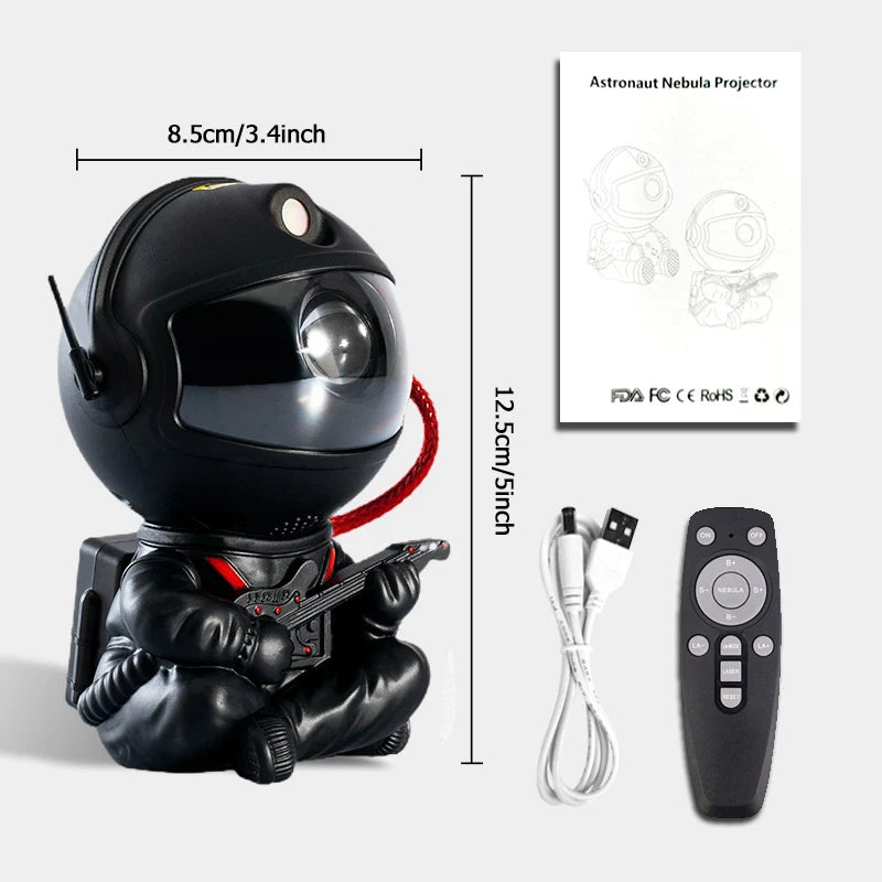 Sternenhimmel Projektor Astronaut Schwarz – LED, Decke