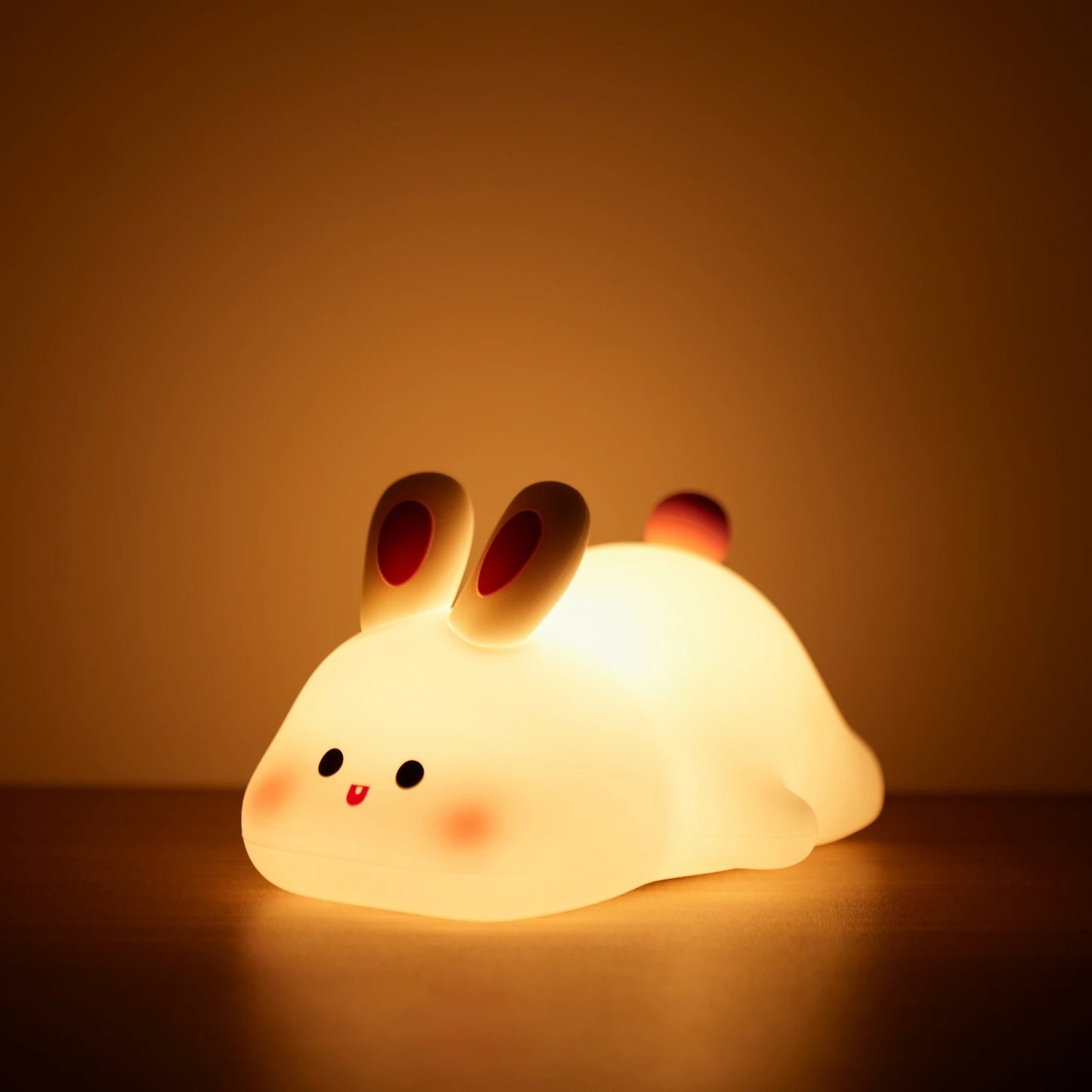 LED Nachtlicht Hase – Wiederaufladbar, Silikon, Timer