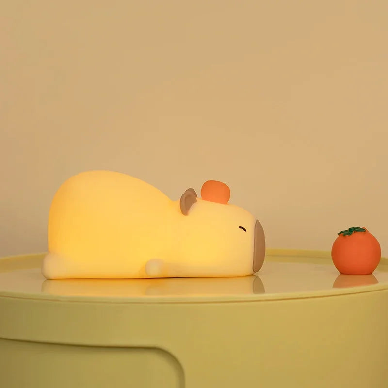 Capybara Nachtlicht – Dimmbar, Timer, Silikon, LED