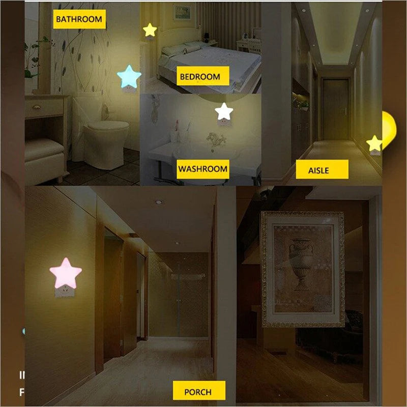 Nachtlicht Steckdose Sterne – LED, Dekolicht, sanftes Licht