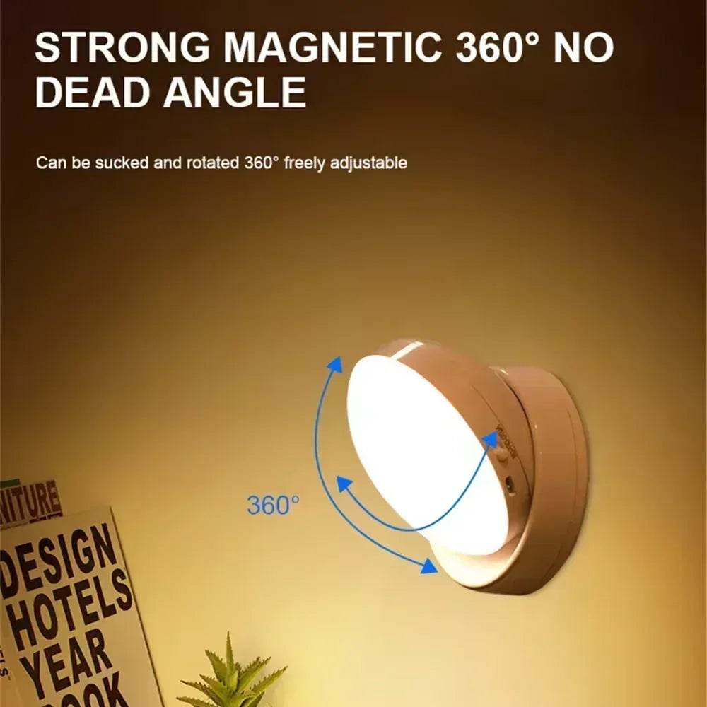 Nachtlicht Bewegung 360° – Magnetisch, USB, LED, kabellos