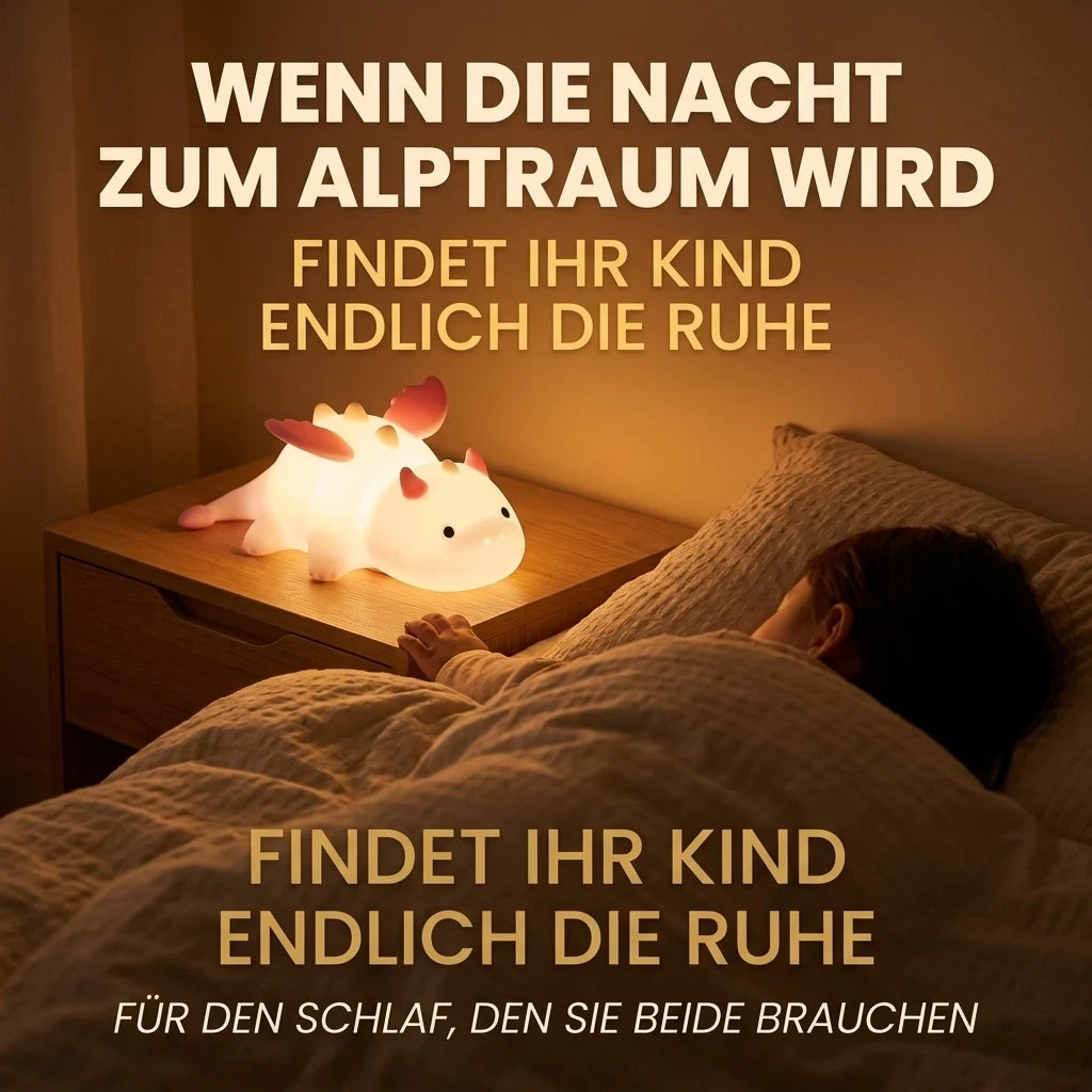 Drachen Nachtlicht – Silikon, USB, tragbar, LED