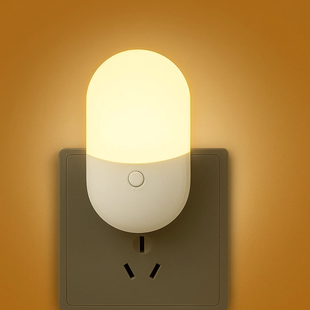 Steckdosen mit Nachtlicht – Schalter, LED, Augenschutz