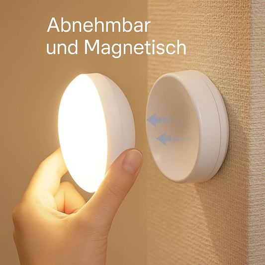 Nachtlicht Bewegung 360° – Magnetisch, USB, LED, kabellos