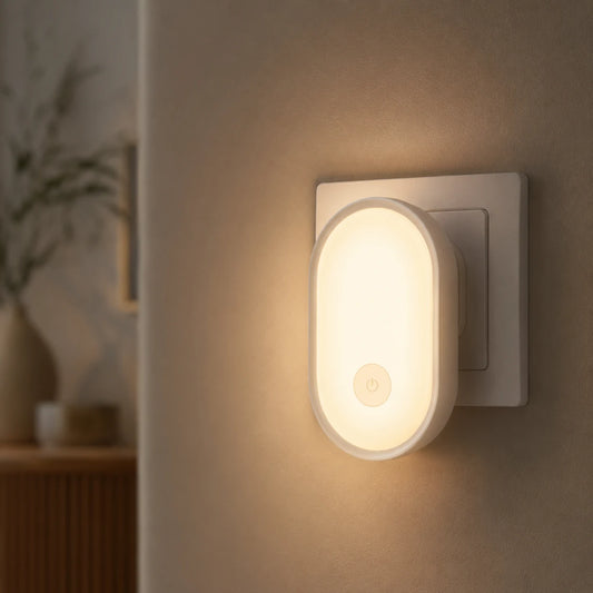 Nachtlicht Steckdose VIRMA – Lichtsteuerung, LED, EU Plug