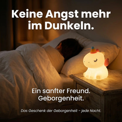 Nachtlicht Einhorn – Regenbogen, Touch, Silikon, Dimmbar