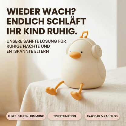 Nachtlicht Ente Chill – Touch, USB, Silikon, Timer