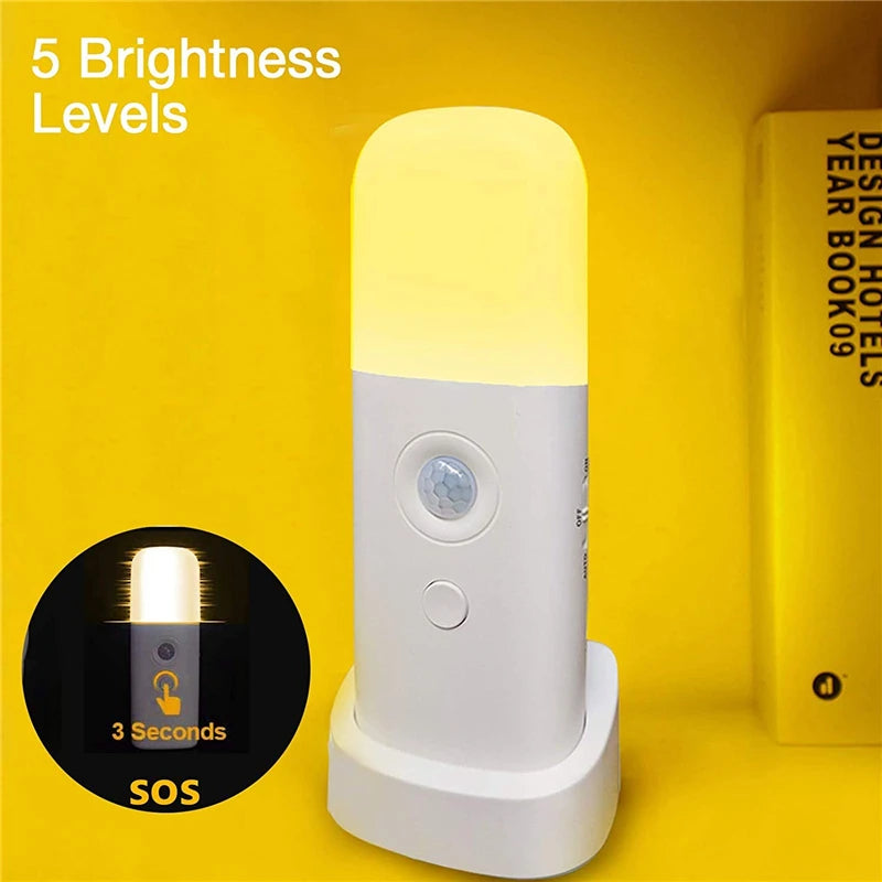 Nachtlicht Bewegung – USB, Dimmbar, Tragbar, LED Lampe