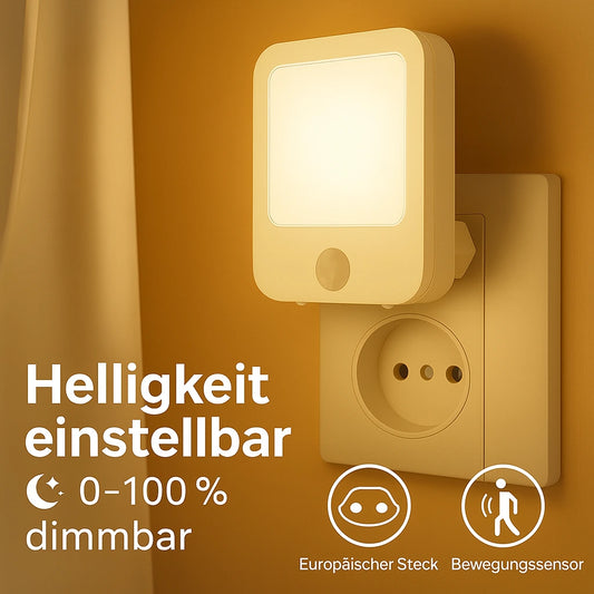 Led Nachtlicht mit Bewegungsmelder Steckdose – Bewegung, Dimmbar