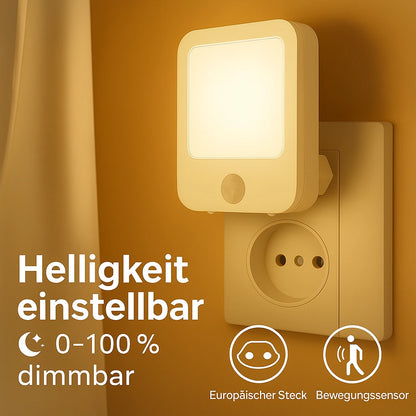 Led Nachtlicht mit Bewegungsmelder Steckdose – Bewegung, Dimmbar