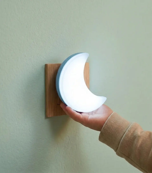Nachtlicht Steckdose Mond – Lichtautomatik, LED, Weiß
