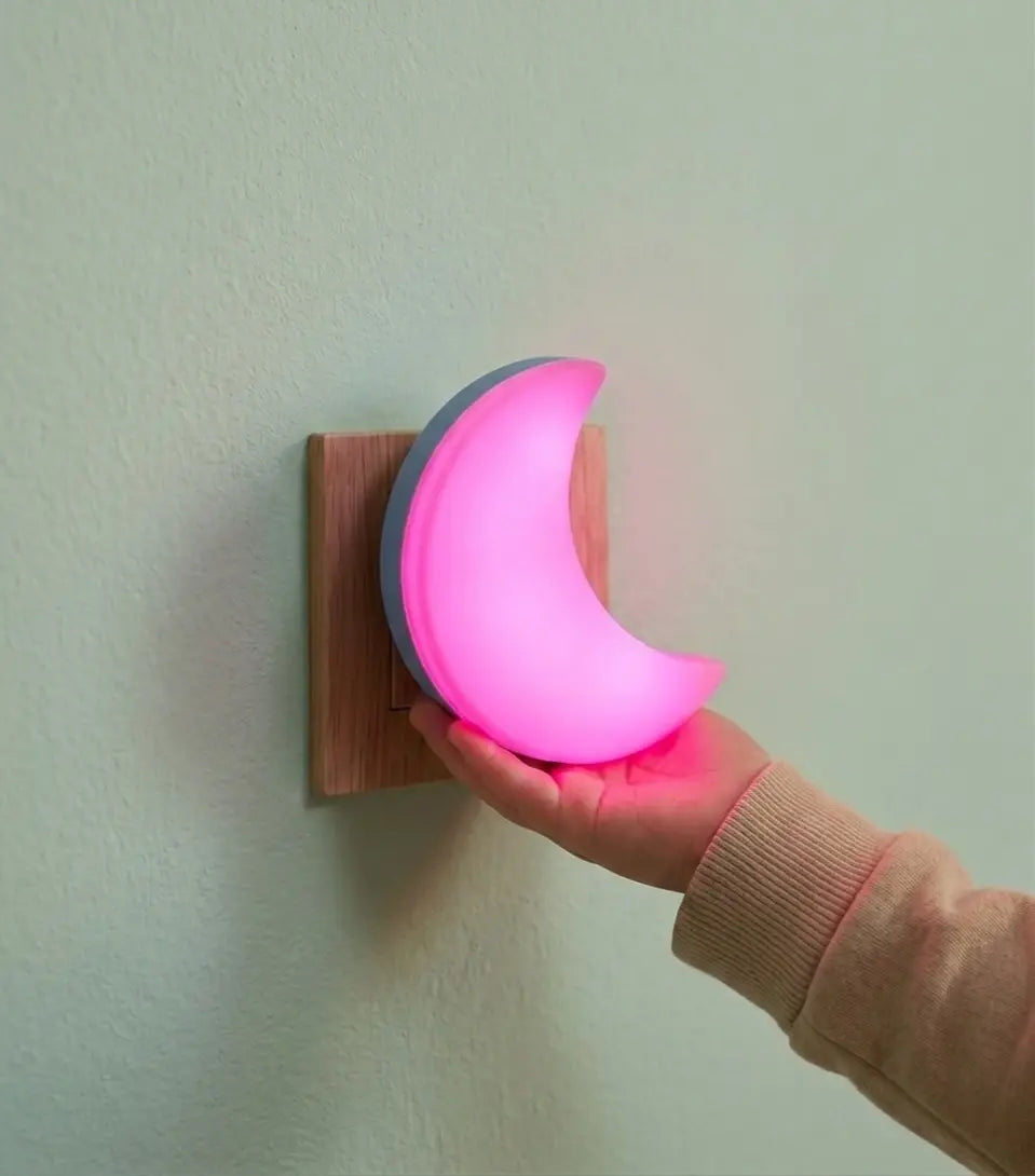 Nachtlicht Steckdose Mond – Lichtautomatik, LED, Weiß