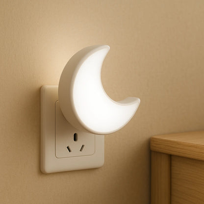 Nachtlicht Steckdose Mond – Lichtautomatik, LED, Weiß