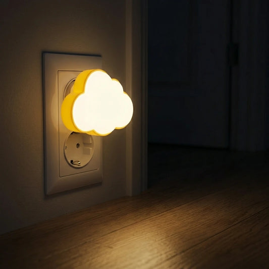 Nachtlicht Steckdose Wolke – Auto Ein/Aus