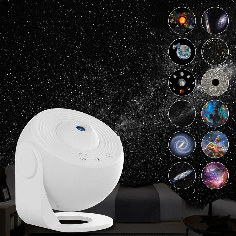 Sternenhimmel Projektor Vollweiß – 360°, LED, Raumdeko