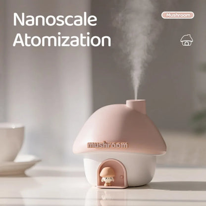 Nachtlicht & Luftbefeuchter Pilzhaus – LED, USB, Aroma