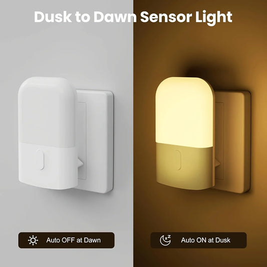 Led Nachtlicht Dimmbar – Warmweiß, Sensor,Steckdose