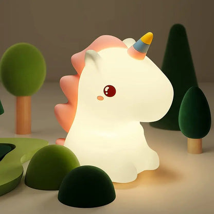 Einhorn Nachtlicht – 7 Farben, wiederaufladbar, Silikon