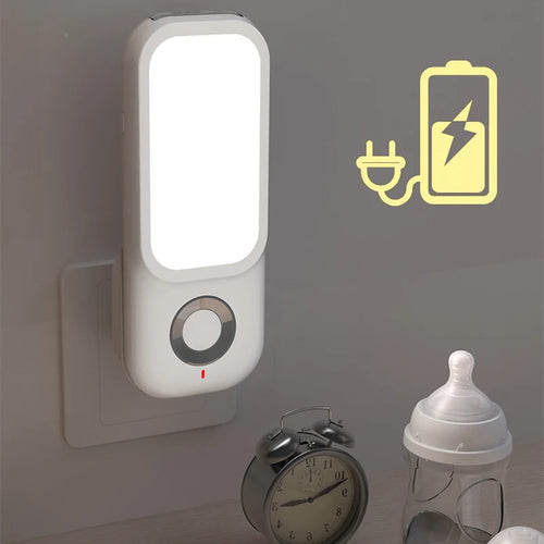 Nachtlicht Bewegung LED 2-in-1 –Taschenlampe, Plug-In