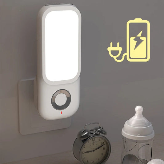 Nachtlicht Bewegung LED 2-in-1 –Taschenlampe, Plug-In