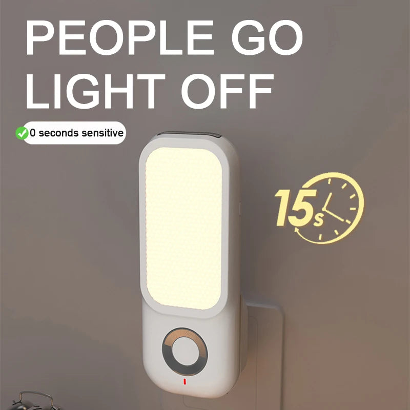 Nachtlicht Bewegung LED 2-in-1 –Taschenlampe, Plug-In