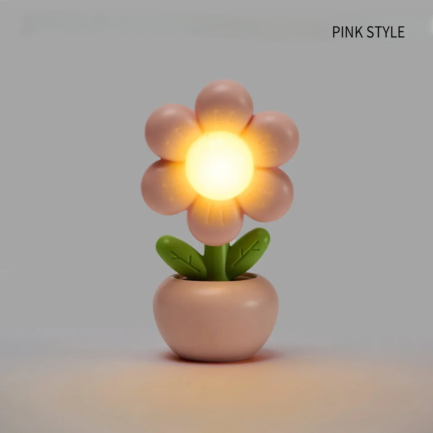 Mini Nachtlicht Blume – LED Tischlampe, Deko, weich