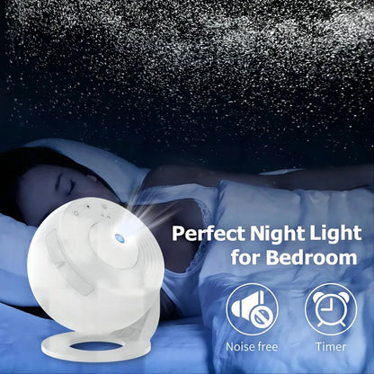 Sternenhimmel Projektor Vollweiß – 360°, LED, Raumdeko