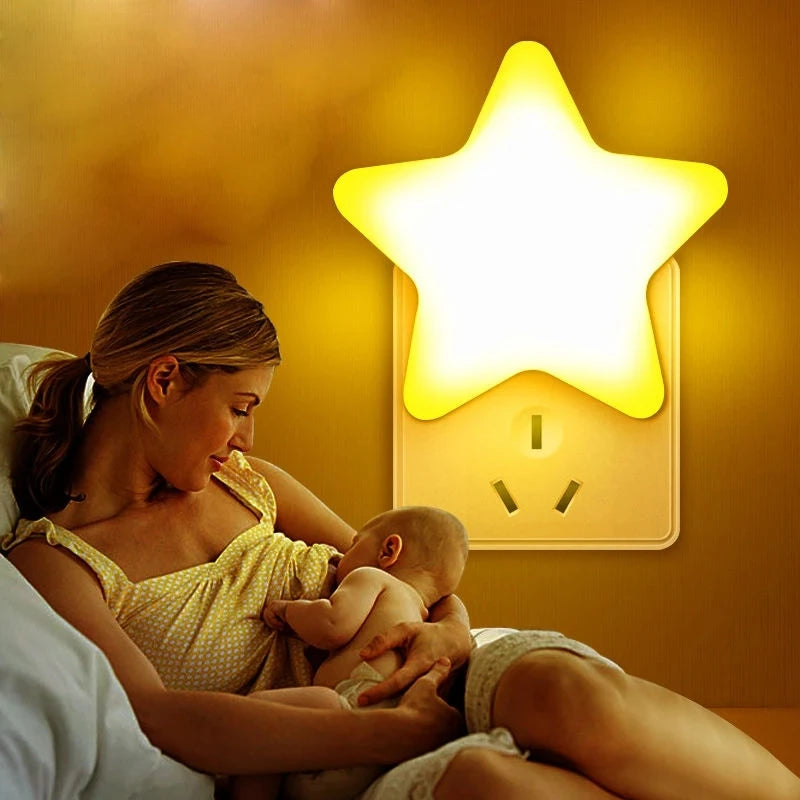 Nachtlicht Steckdose Sterne – LED, Dekolicht, sanftes Licht