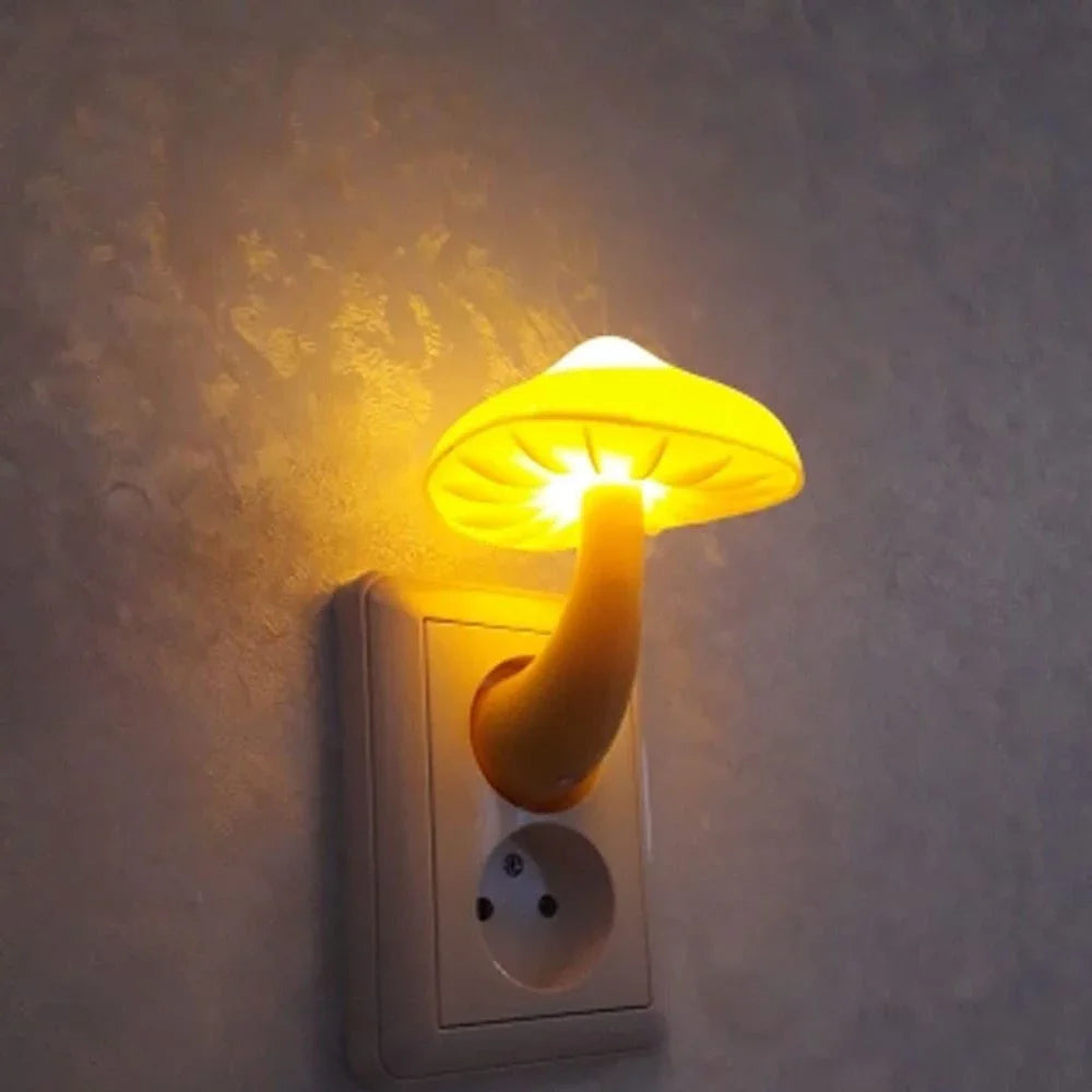 Nachtlicht Steckdose Pilz – Lichtsensor, LED, EU Plug