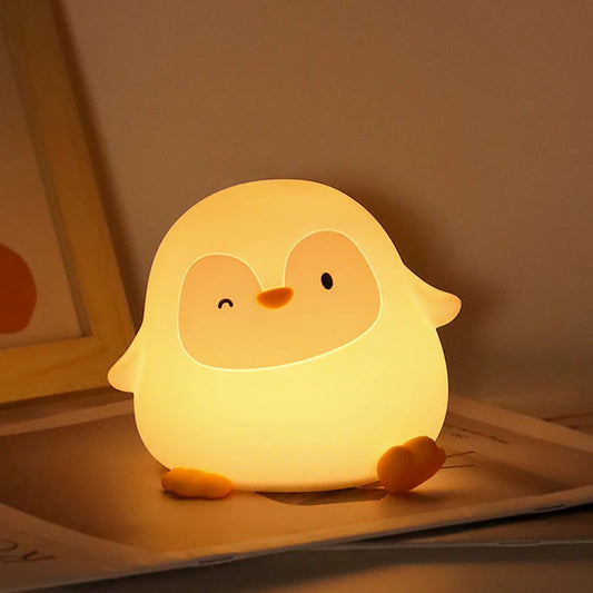 Nachtlicht Pinguin – USB, Dimmbar, Silikon, LED Lampe
