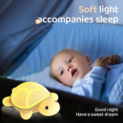 Nachtlicht Schildkröte – Farbwechsel, Silikon, LED