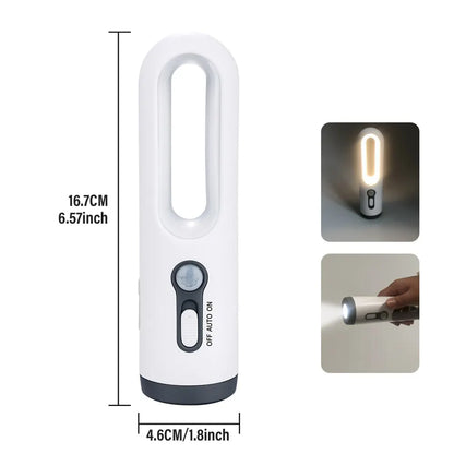 Stilllicht Taschenlampe – Bewegungssensor, 2-in-1 LED