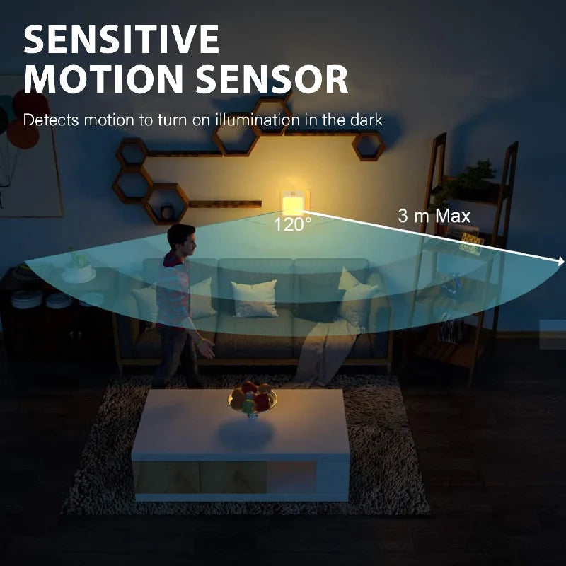 Led Nachtlicht mit Bewegungsmelder Steckdose – Bewegung, Dimmbar