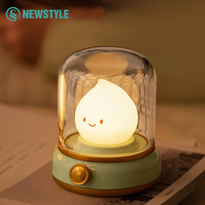 Nachtlicht Kerzenform – Dimmbar, USB, 2 Modi, LED