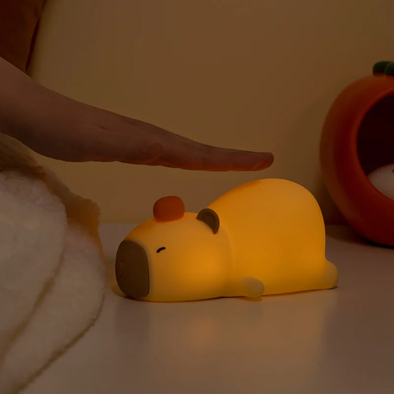 Capybara Nachtlicht – Dimmbar, Timer, Silikon, LED