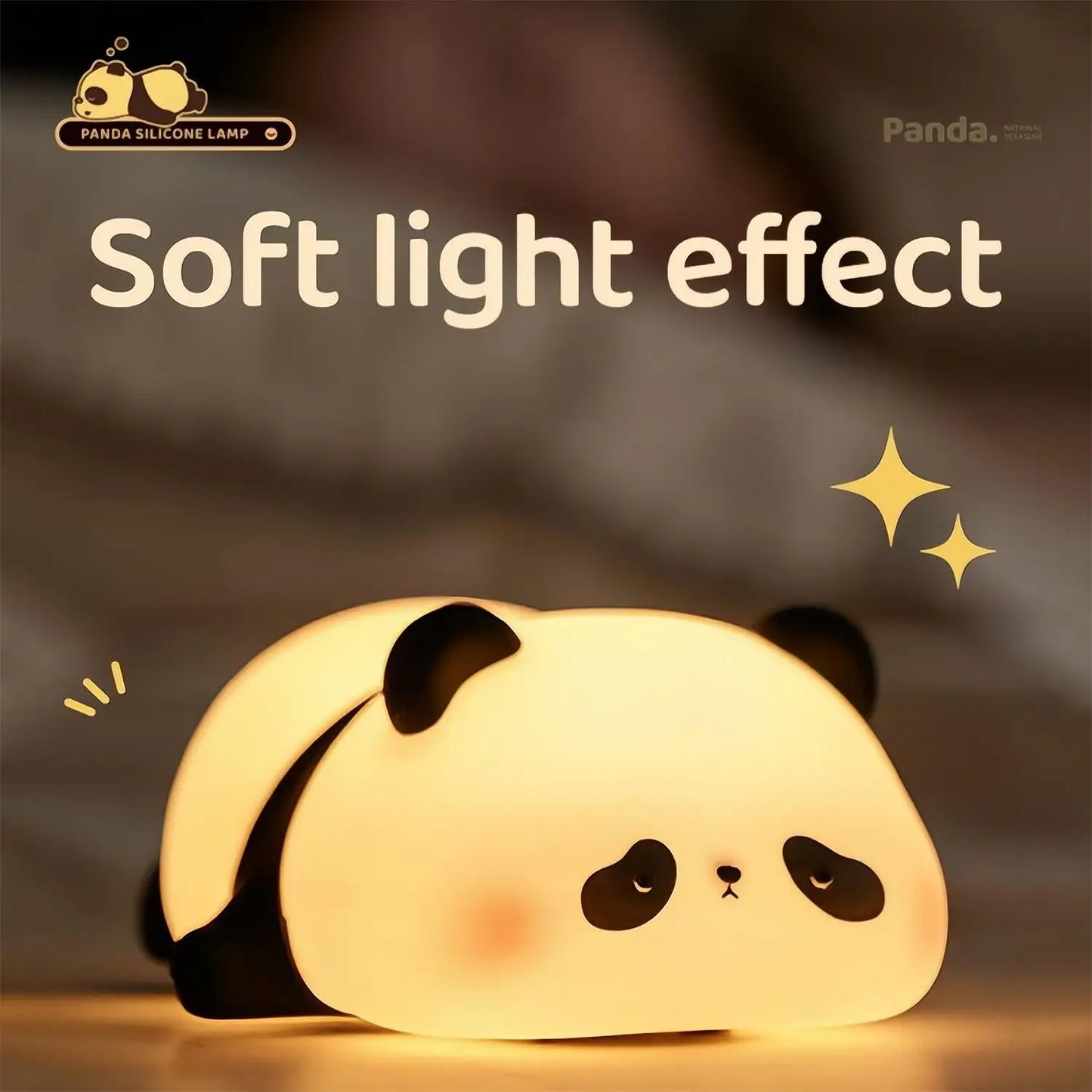 Panda Nachtlicht LED – USB, Silikon, Timer