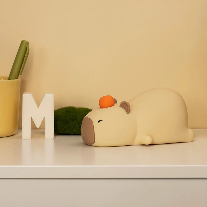 Capybara Nachtlicht – Dimmbar, Timer, Silikon, LED