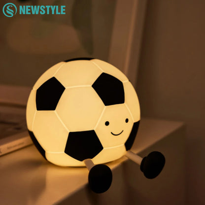 Fußball Nachtlicht – 3 Stufen, Silikon, USB, Dimmbar