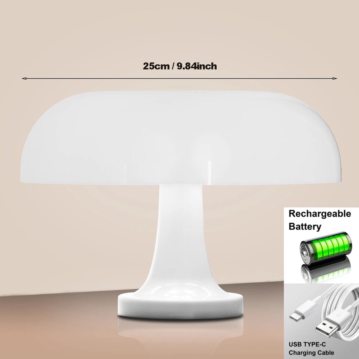 Nachtlicht Pilz Weiß  – Dänisches Design, Deko