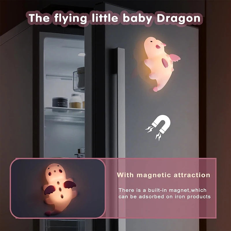 Drachen Nachtlicht – Silikon, USB, tragbar, LED