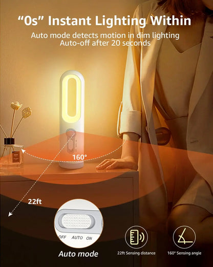 Stilllicht Taschenlampe – Bewegungssensor, 2-in-1 LED