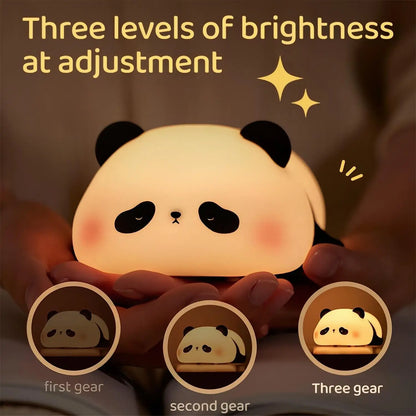 Panda Nachtlicht LED – USB, Silikon, Timer