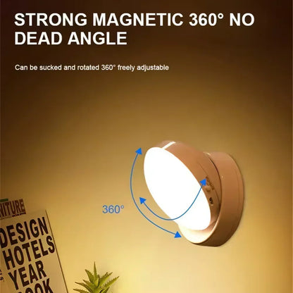 Nachtlicht Bewegung 360° – Magnetisch, USB, LED, kabellos