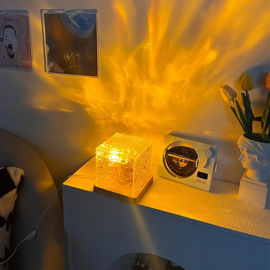 Wellenlicht Projektor – 16 Farben, Flamme, Rotation