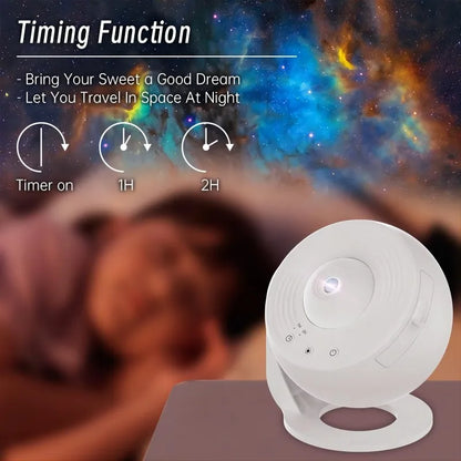 Sternenhimmel Projektor Vollweiß – 360°, LED, Raumdeko