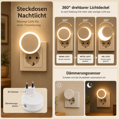 Nachtlicht Steckdose Ekko – LED, Automatik