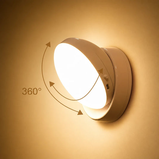 Nachtlicht Bewegung 360° – Magnetisch, USB, LED, kabellos