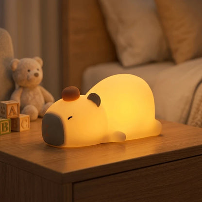 Capybara Nachtlicht – Dimmbar, Timer, Silikon, LED